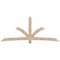Ekena Millwork Davenport Smooth Timber Gable Bracket, Douglas Fir, 108"W x 45"H x 1 1/2"D x 5 1/2"F, 10/12 Pitch GBW108X45X0206DAV00SDF - alternate 1